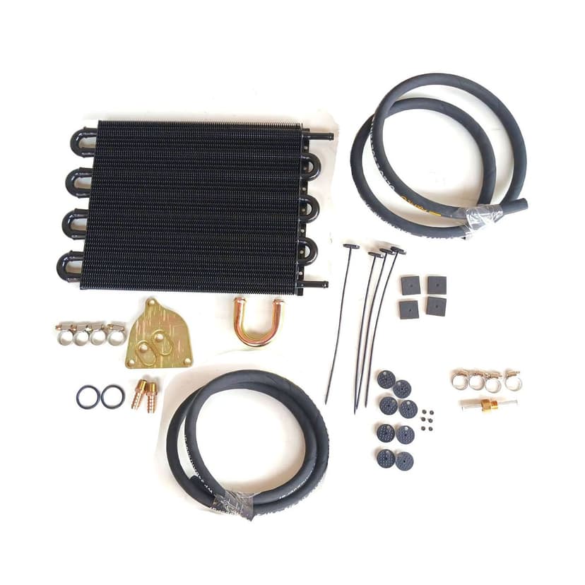 KIT RADIADOR UNIVERSAL 8 TUBOS REFORÇADO COM MANGUEIRAS E FLANGE TF72